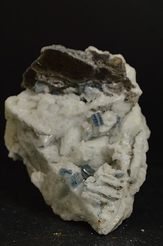 Cristaux apatite bleu - de,