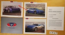 VENTURI ATLANTIQUE/ 300/ 400 GT Dossier Presse Paris 1998 pochette+7x2 pages Fr