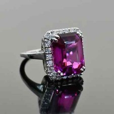 Bague En Or Blanc 10K Avec