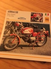 Aermacchi 175 Ala d'Oro 1962 Harley Davidson Carte moto Collection Atlas