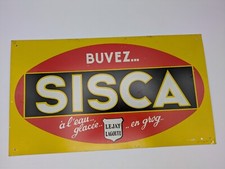 ancienne tôle publicitaire Buvez Sisca Lejay-Lagoute bistrot