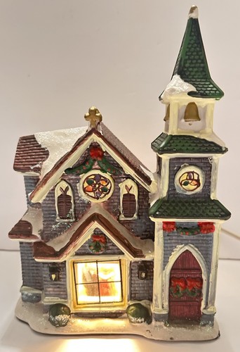 Christmas village church - village,
