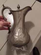 étain ancien cruche pichet théière James Dixon & sons Sheffield Angleterre  