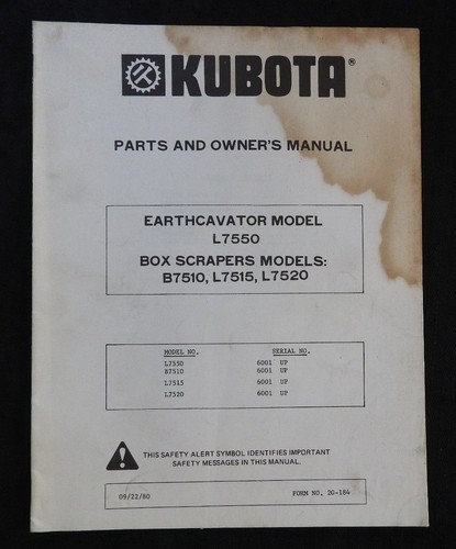 Kubota l7550 earthcavator - l7550,