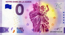 13 MARSEILLE Notre-Dame de la Garde 5, Vierge, 2025, Billet Euro Souvenir