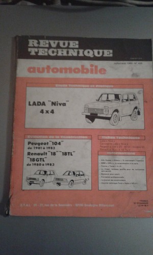 Revue technique lada niva - lada, 4x4