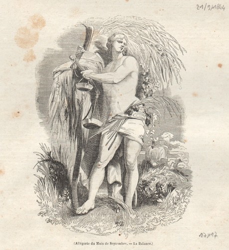 Allégorie mois de - du,