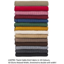 Tissu Tricot, Maille Torsade