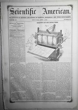 Scientific Américain, Avril 5, 1856. Amélioré Foin Et Coton Presse; Feu Moteur