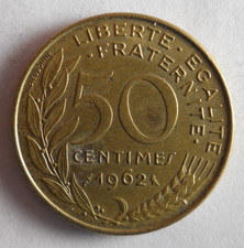 1962 FRANCE 50 CENTIMES - Pièce De Haute Qualité - LIVRAISON GRATUITE - Bin #323