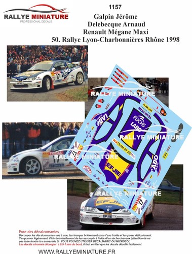 Decals ref 1157 renault - decals,