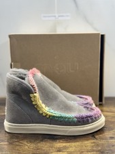 Mou Eskimo Sneaker Rainbow Casual Mou Femme Bottes Suède Gris 40