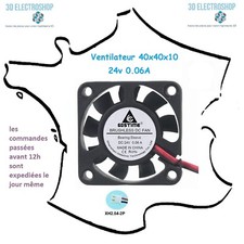 ventilateur fan brushless 40x40x10 24v dc 0.06A 3d print cnc