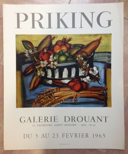 Priking affiche lithographiee - priking,