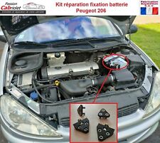 Kit réparation fixation maintien batterie Peugeot 206 + Visserie + Notice