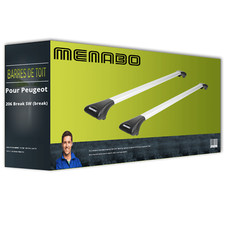 Porte-Bagage pour Peugeot 206 Break SW type 2E/K Menabo Ariete Barre de toit TOP