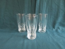 4 verres à orangeade cristal