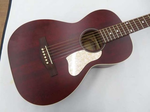 Guitare acoustique rouge