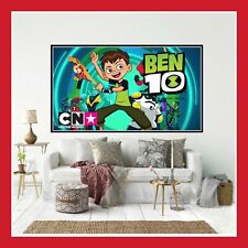 TOILE COTON AFFICHE POSTER PHOTO FIGURINE BEN 10 TEN MONTRE OMNITRIX JEU JOUET