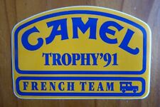 AUTOCOLLANT STICKER AUFKLEBER CAMEL TROPHY 91 FRENCH TEAM RAID 4X4