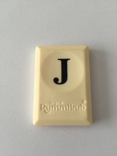 Pion tuile lettre piece - j,