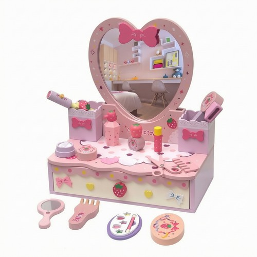 Coiffeuse bois imitation - coiffeuse,