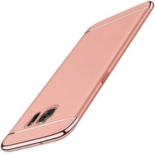 Coque De Protection Pour Samsung Galaxy J5 2017 Bumper 3 En 1 Couverture Rose Or