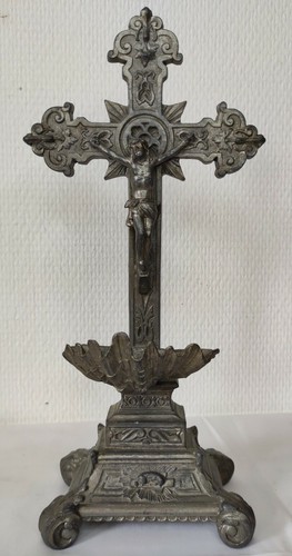 Rare ancien crucifix - ancien, avec