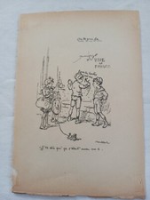 POULBOT GRAVURE GUERRE 1914 1918 CARICATURE HUMOUR BOCHE PATRIOTISME P158