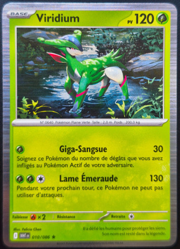 Carte pokémon viridium - pokémon,