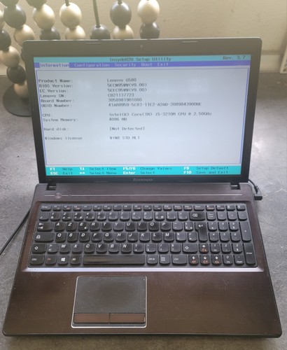 Portable lenovo g580 6 - lenovo, 15"6