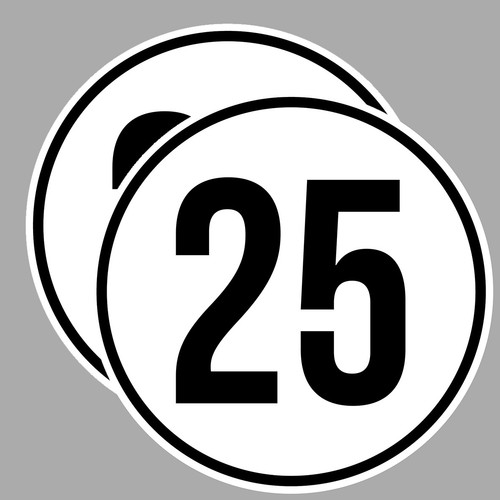 Vitesse limite km - vitesse, 25