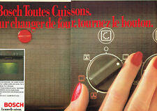Publicité Advertising 098  1983  four à chaleur tournante Bosch  ( 2pages)