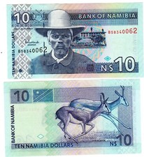 Namibie NAMIBIA Billet 10 Namibia DOLLARS ND 2001 P4 GAZELLE NEUF UNC