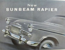 Brochure anglaise new SUNBEAM RAPIER en anglais 