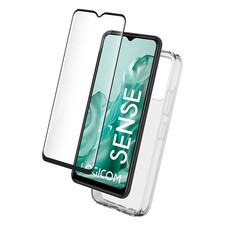 Pack Protection 2-en-1 Coque Souple pour Logicom SENSE et Protège-Écran 9H,