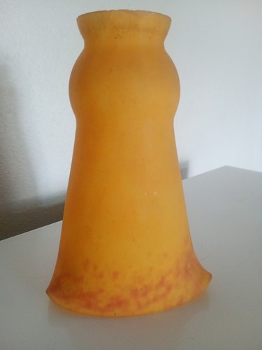 Longue tulipe verre - tulipe, marmoréen