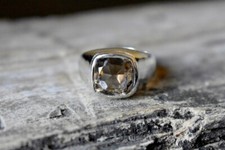 Fumé Quartz Gemme Chevalière