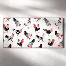 Horloge murale sur toile 60x30