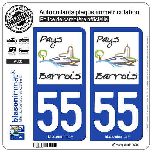 Stickers autocollant plaque - 2,