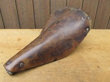 PERJOHN ANCIEN SELLE VELO COURSE RANDONNEUSE CUIR LEATHER BICYCLE SADDLE