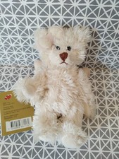 Doudou peluche ours ange blanc