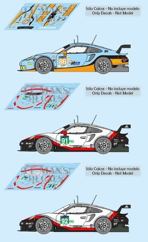 Stickers porsche 991 rsr - stickers, le