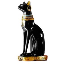 Belle statue de chat égyptien parfaite pour les amoureux des chats et les amate