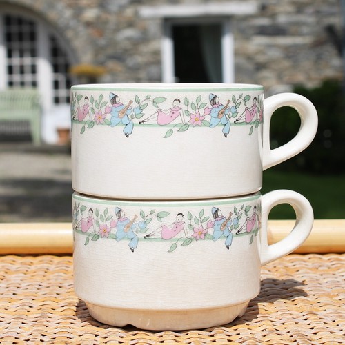 Lot tasses faïence - en, de