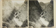 STEREO Artistique Montagne et Rivière, Photo Amateur Vintage Argentique PL60OYL3