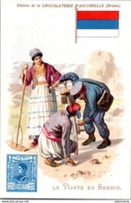 24582 Chromo Chocolat d'Aiguebelle - La Poste en Serbie