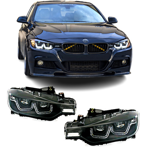 Phares angel eyes - led, noir