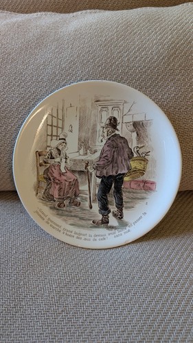 Ancienne assiette parlante - ancienne,