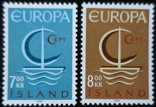 Timbres islande europa - -,